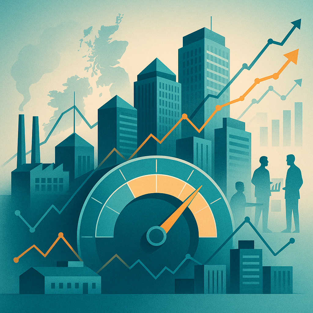 UK growth hits four-month high, PMI shows