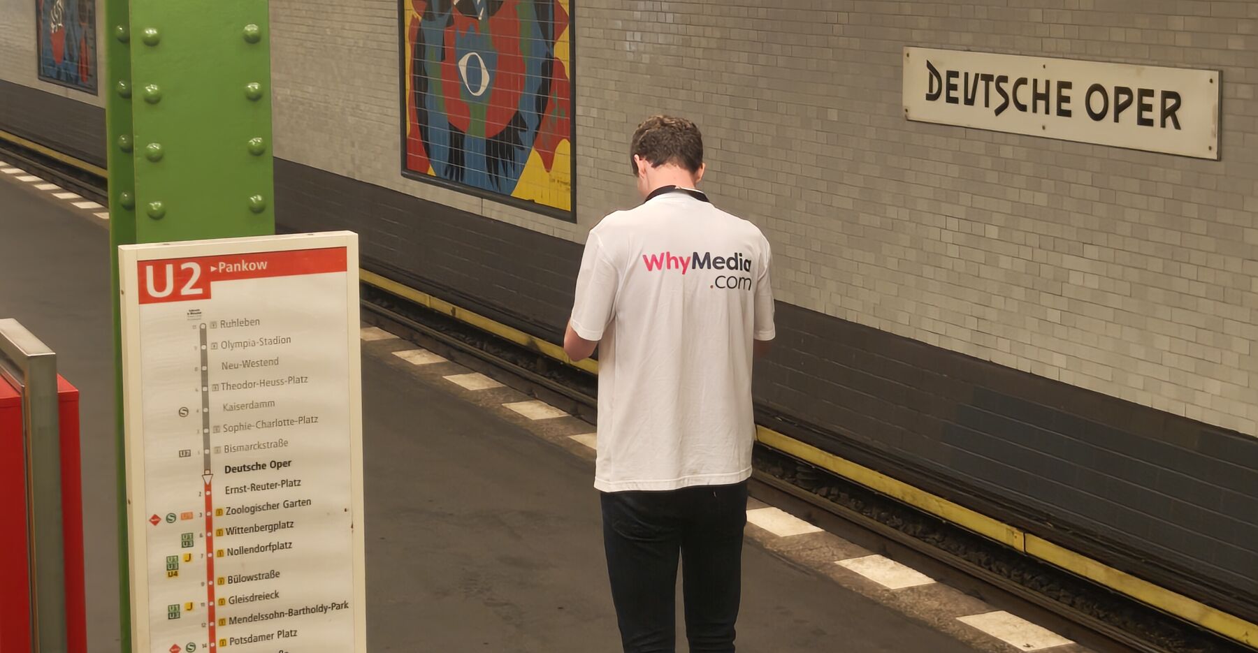 Why Media works for clients across Europe, this is them taking social media content in Munich, Germany.