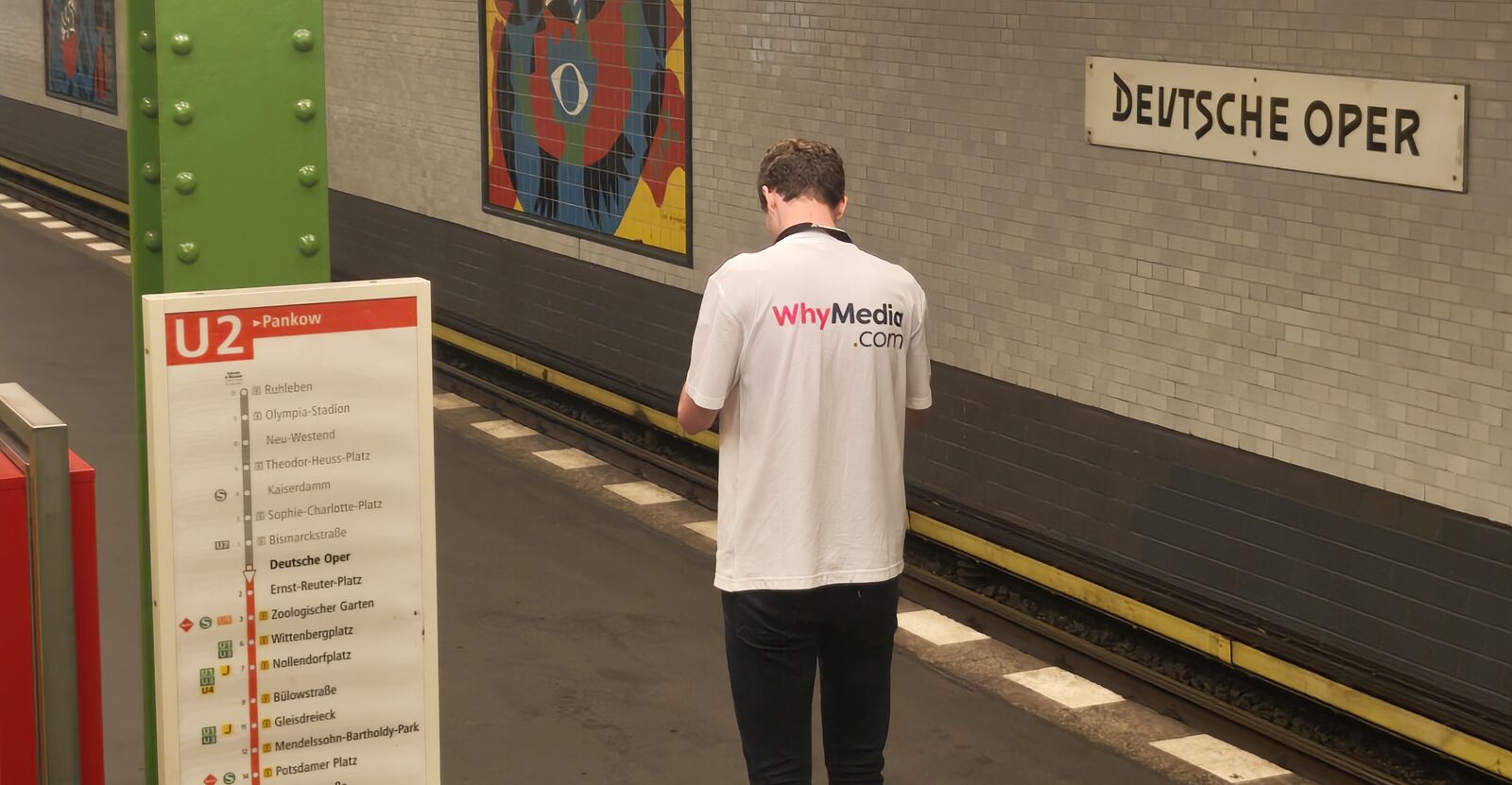 Why Media works for clients across Europe, this is them taking social media content in Munich, Germany.