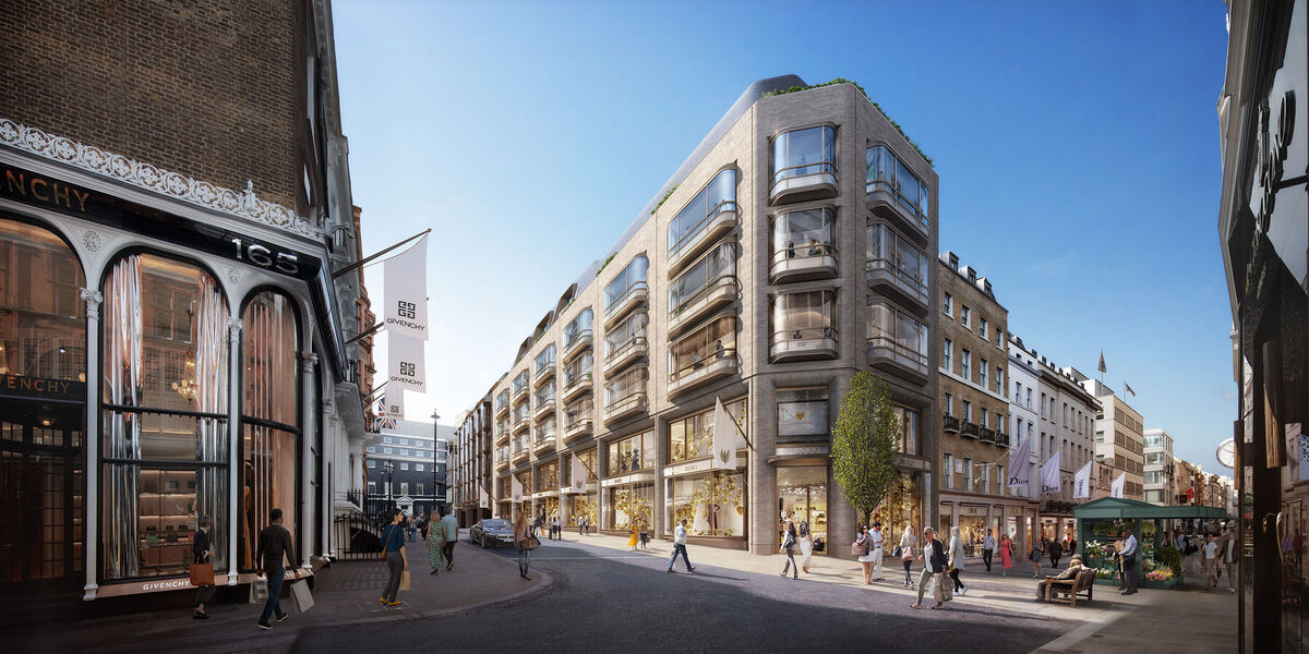 164 New Bond Street rendering, Why Media client ACAI Group's building and new development.